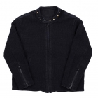 VESTE DE MONOPARTENAIRE STUDDED SASHIKO LOVE GINZA -SIZE XXL - WOLF'S HEAD, Takuji Mikita, sashiko, veste de motard, cloutée, Porter Classic